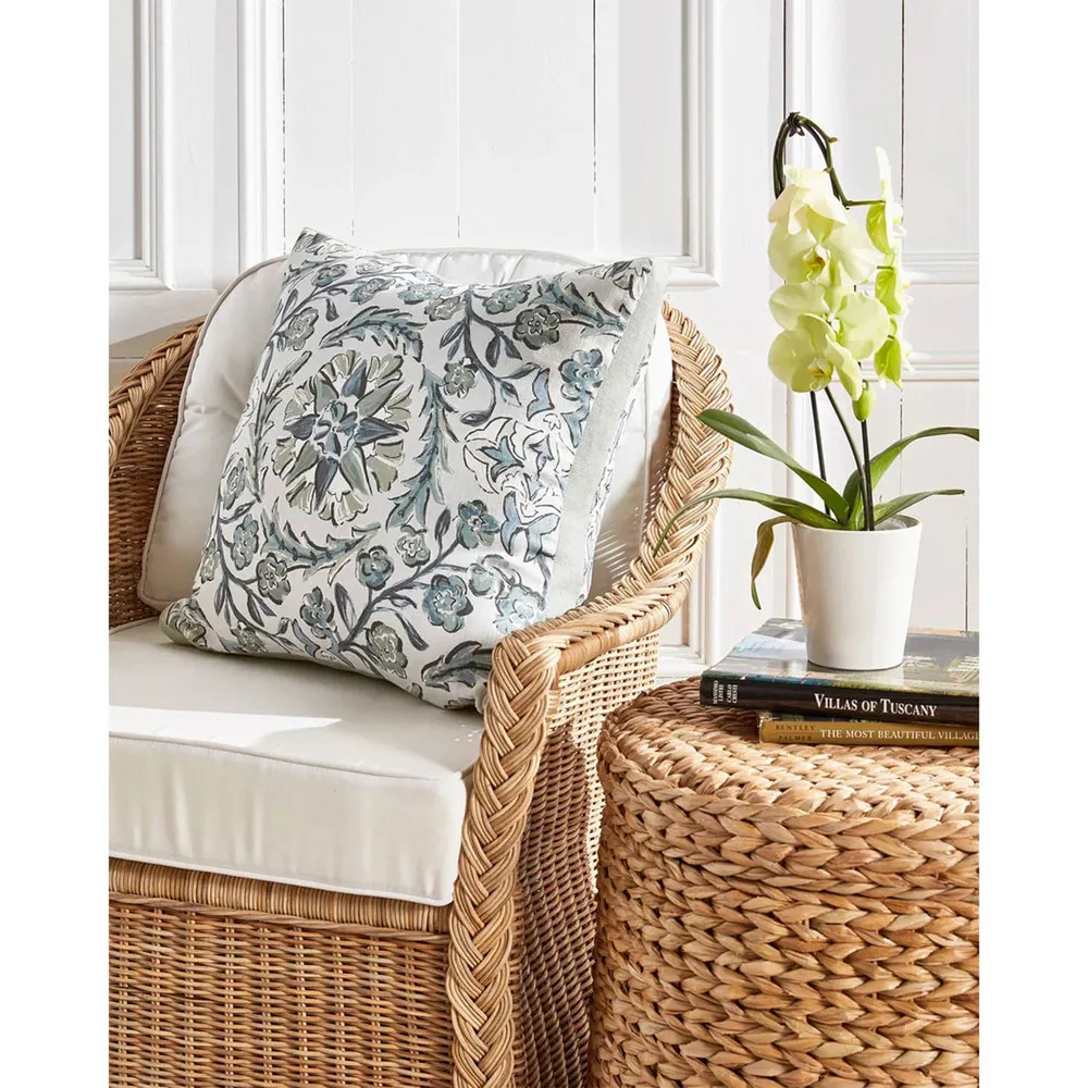 Maya Woven Rattan Chair - White, Rattan