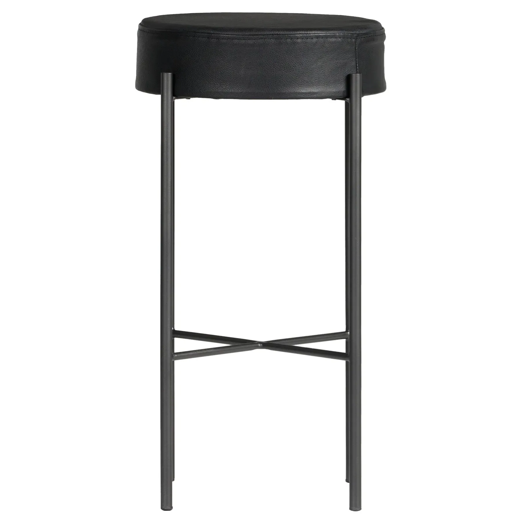 Maynard Bar Stool - Black, Leather image