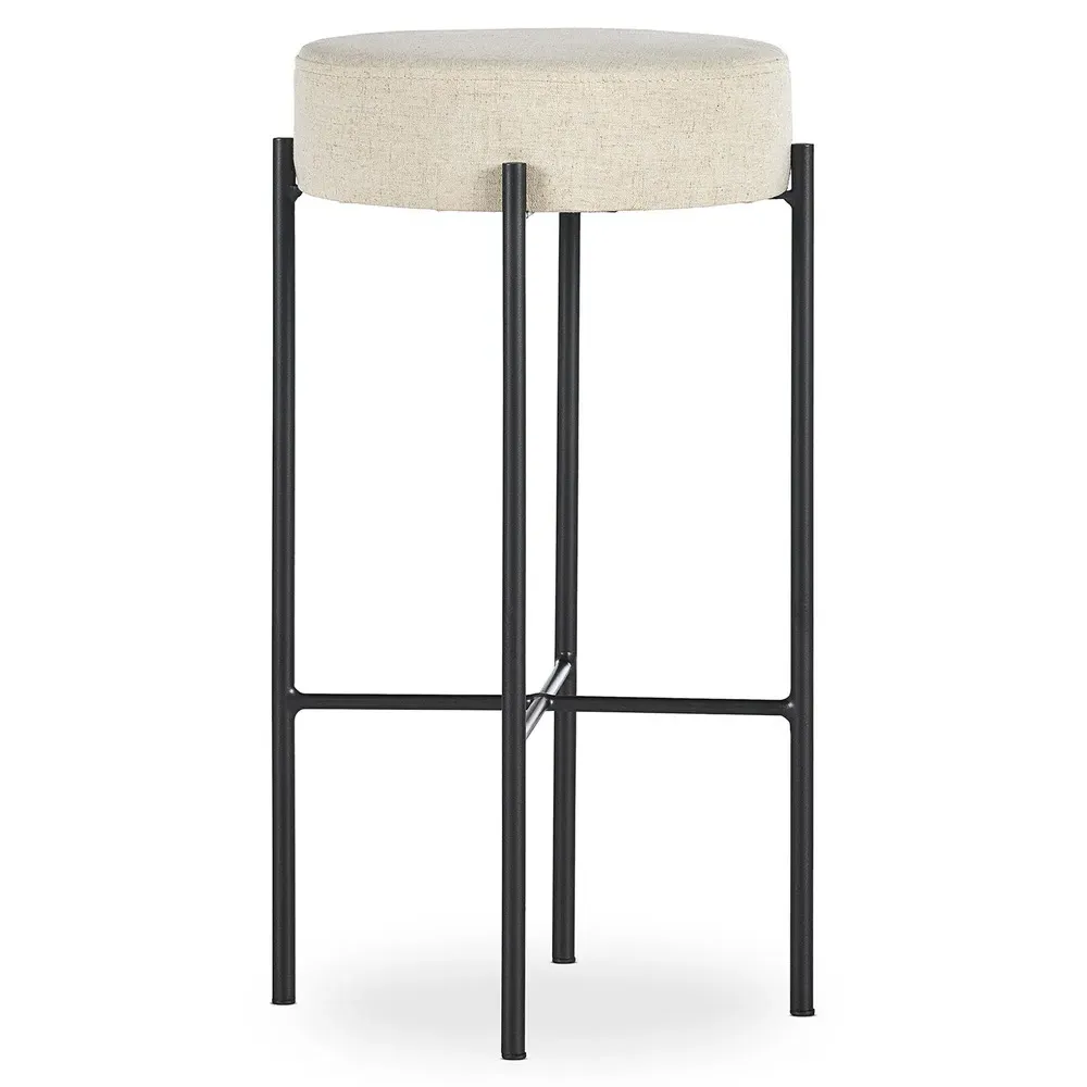 Maynard Bar Stool - Cream, Iron