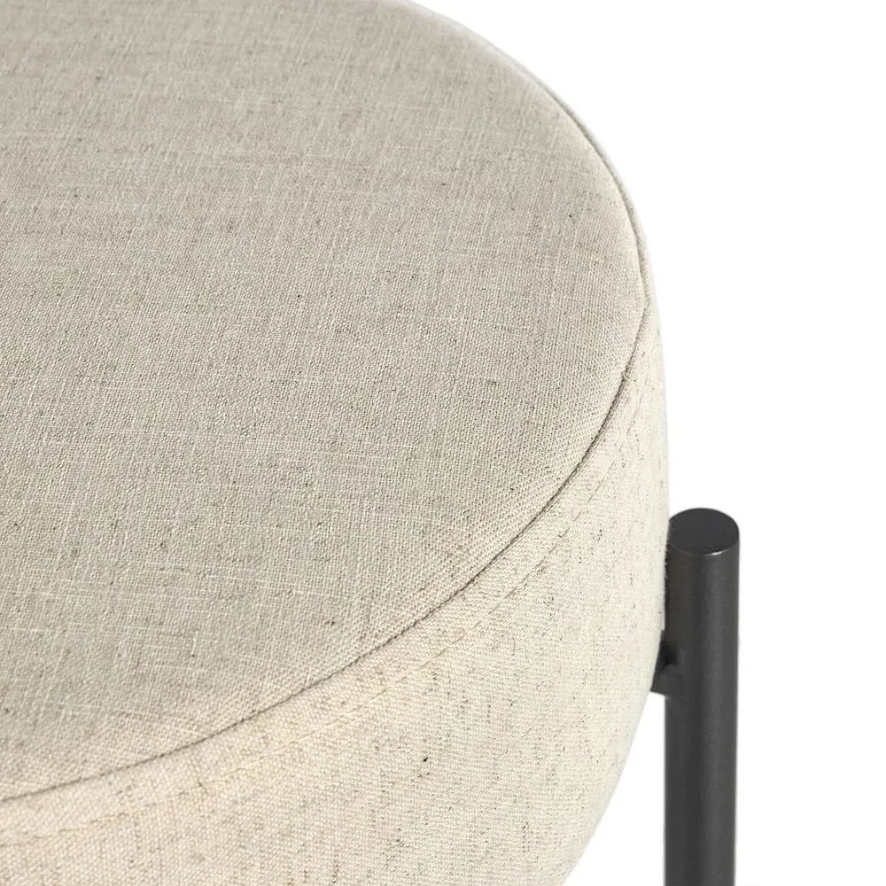 Maynard Bar Stool - Cream, Iron