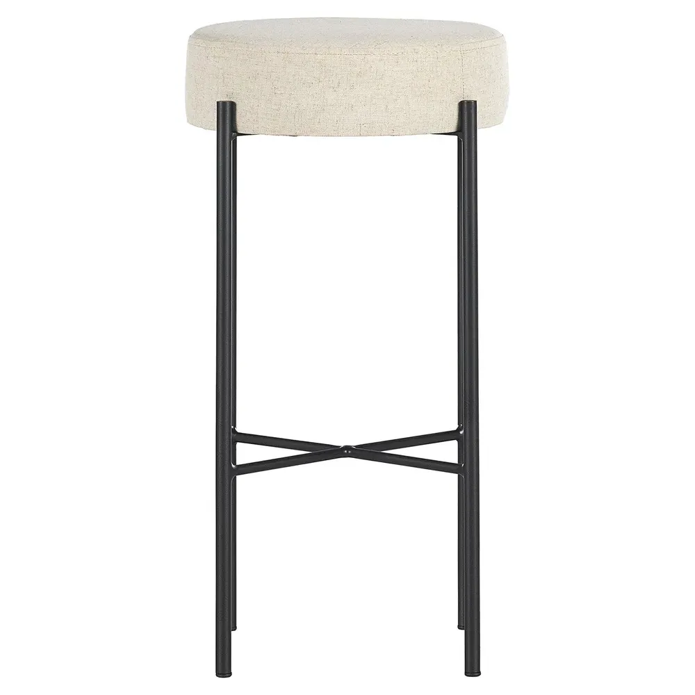 Maynard Bar Stool - Cream, Iron