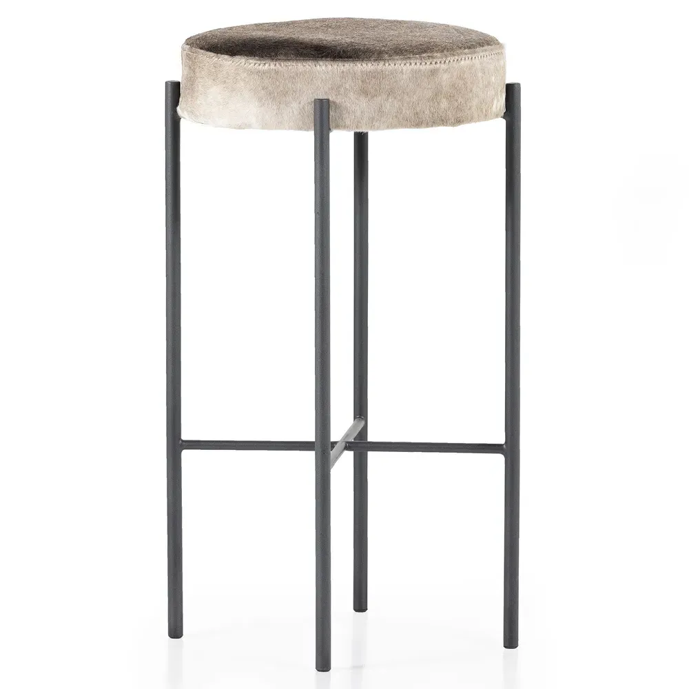 Maynard Bar Stool - Speckled Hide, Iron