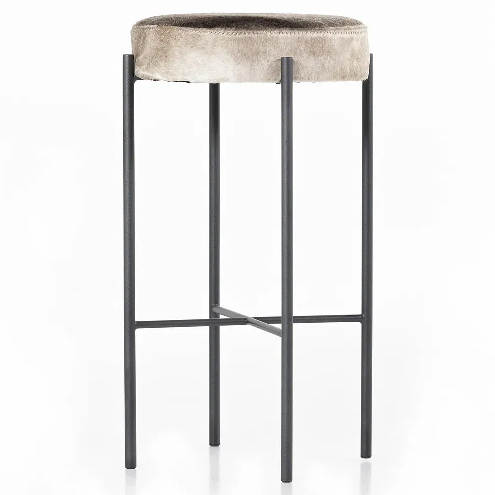 Maynard Bar Stool - Speckled Hide, Iron