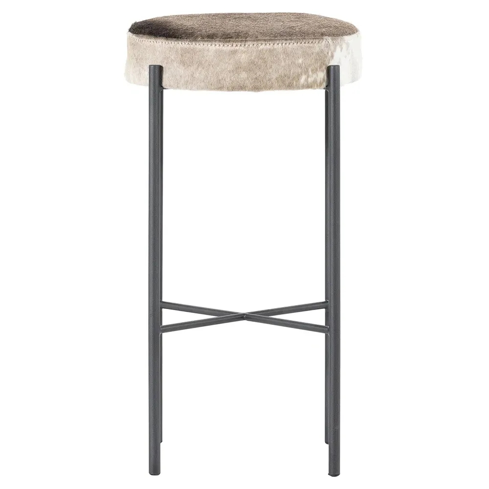 Maynard Bar Stool - Speckled Hide, Iron