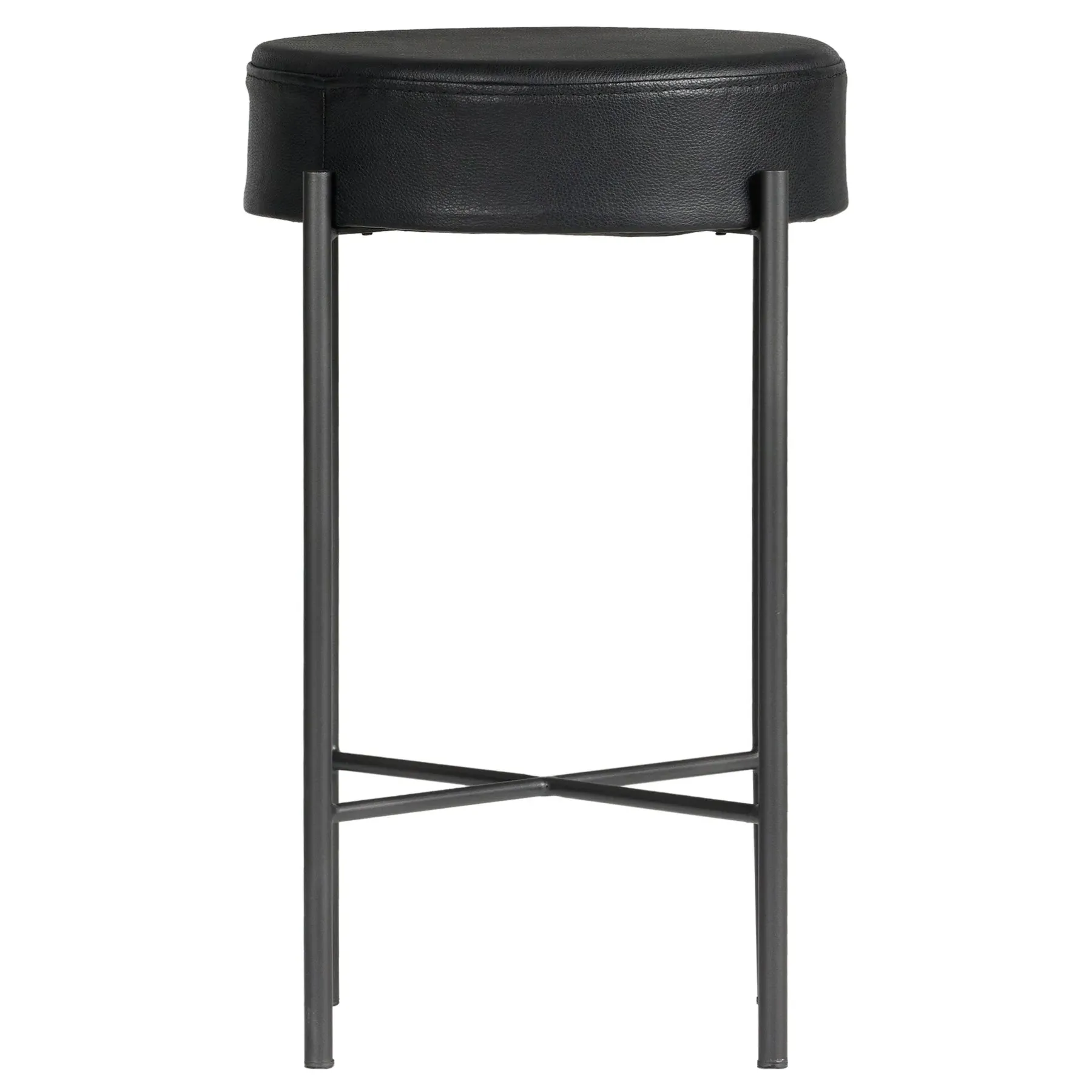 Maynard Counter Stool - Black, Leather image