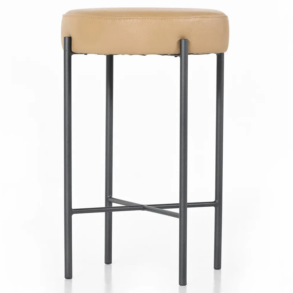 Maynard Counter Stool - Brown, Iron