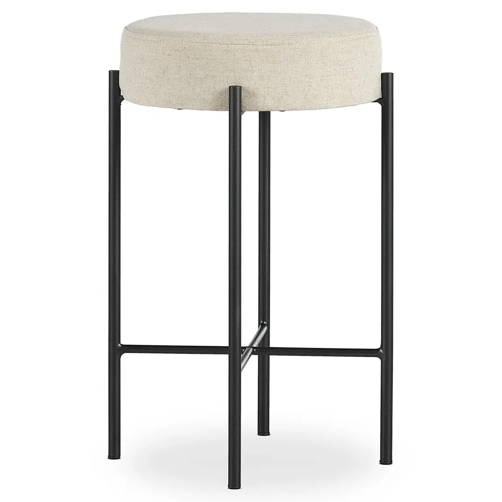 Maynard Counter Stool - Cream, Iron