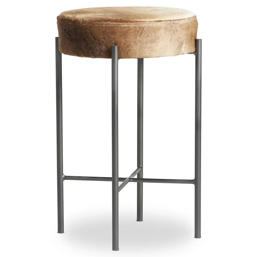 Maynard Counter Stool - Speckled Hide, Iron