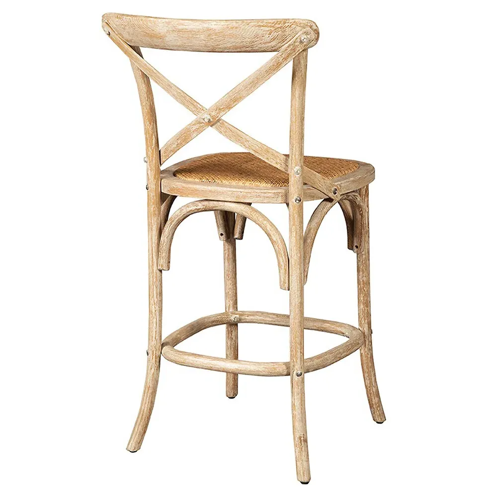 Maze Counter Stool - Natural Brown, Rattan