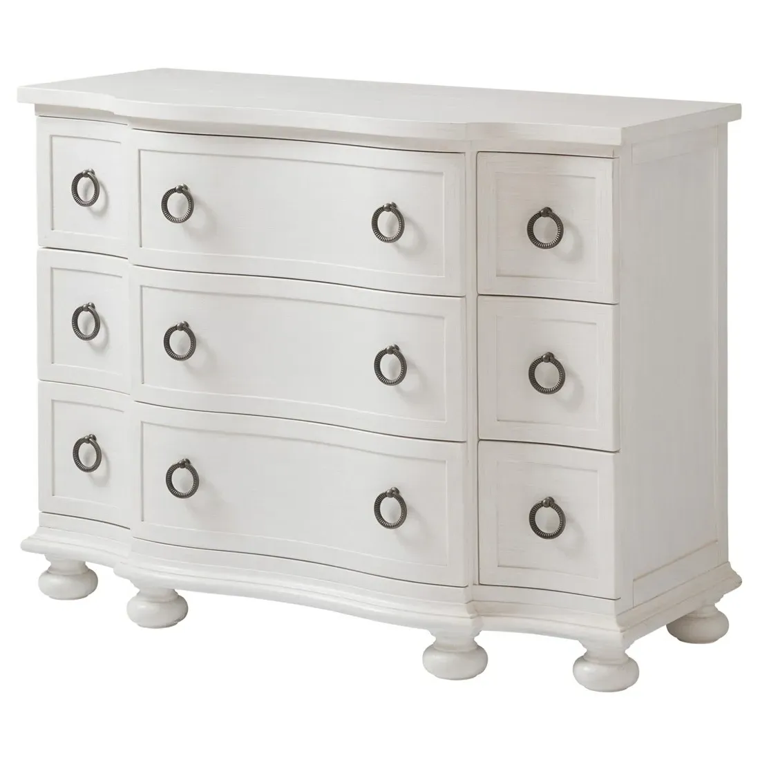 Mc Alister Hall Chest - White, Mahogany image