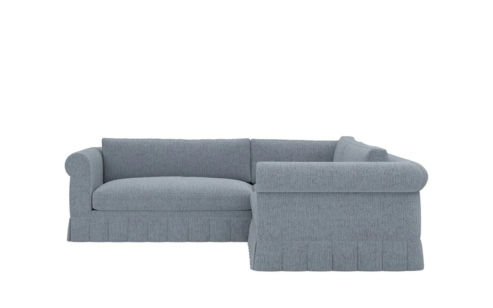 McKinley Skirted Corner Sectional Sofa - Tidal Pool