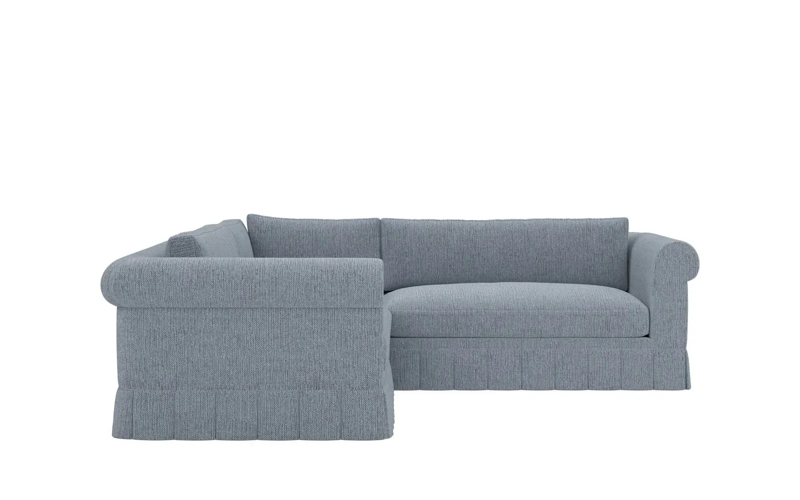 McKinley Skirted Corner Sectional Sofa - Tidal Pool