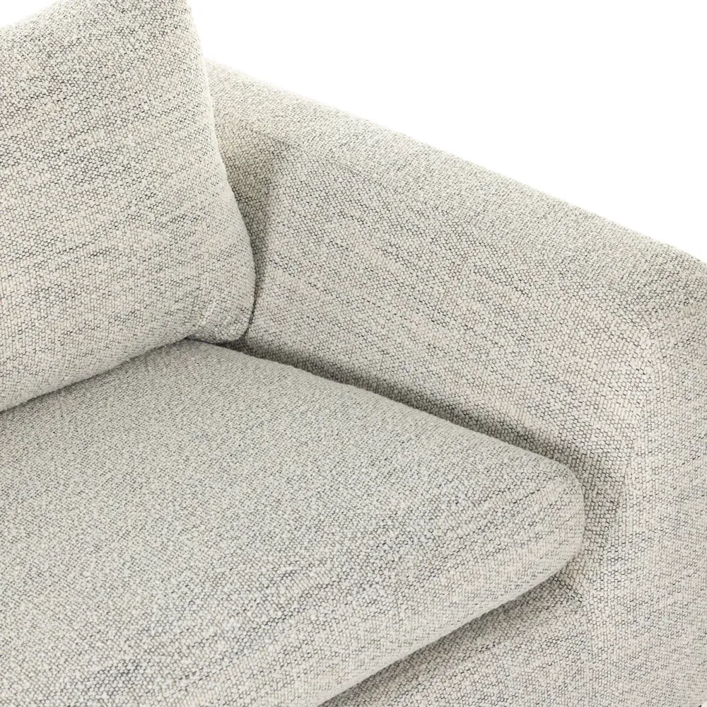 Meddie 88.5" Sofa Bed - Off White, Rosa Morada Wood