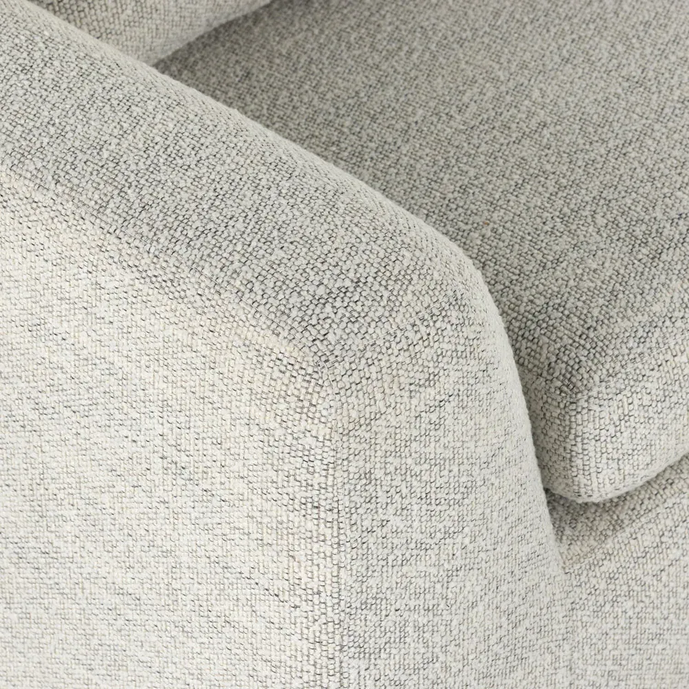 Meddie 88.5" Sofa Bed - Off White, Rosa Morada Wood