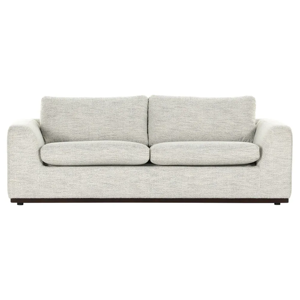 Meddie 88.5" Sofa Bed - Off White, Rosa Morada Wood
