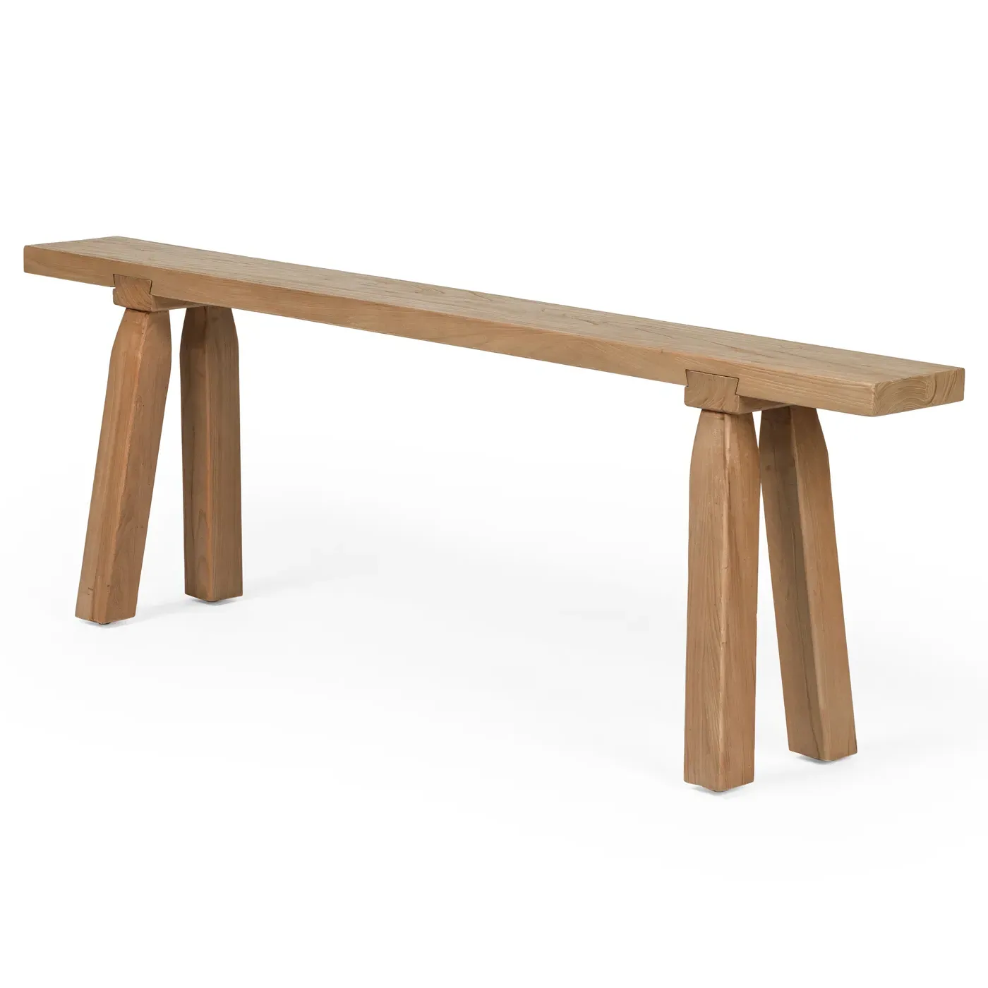 Meera Entryway Bench - Brown, Reclaimed Elm Wood