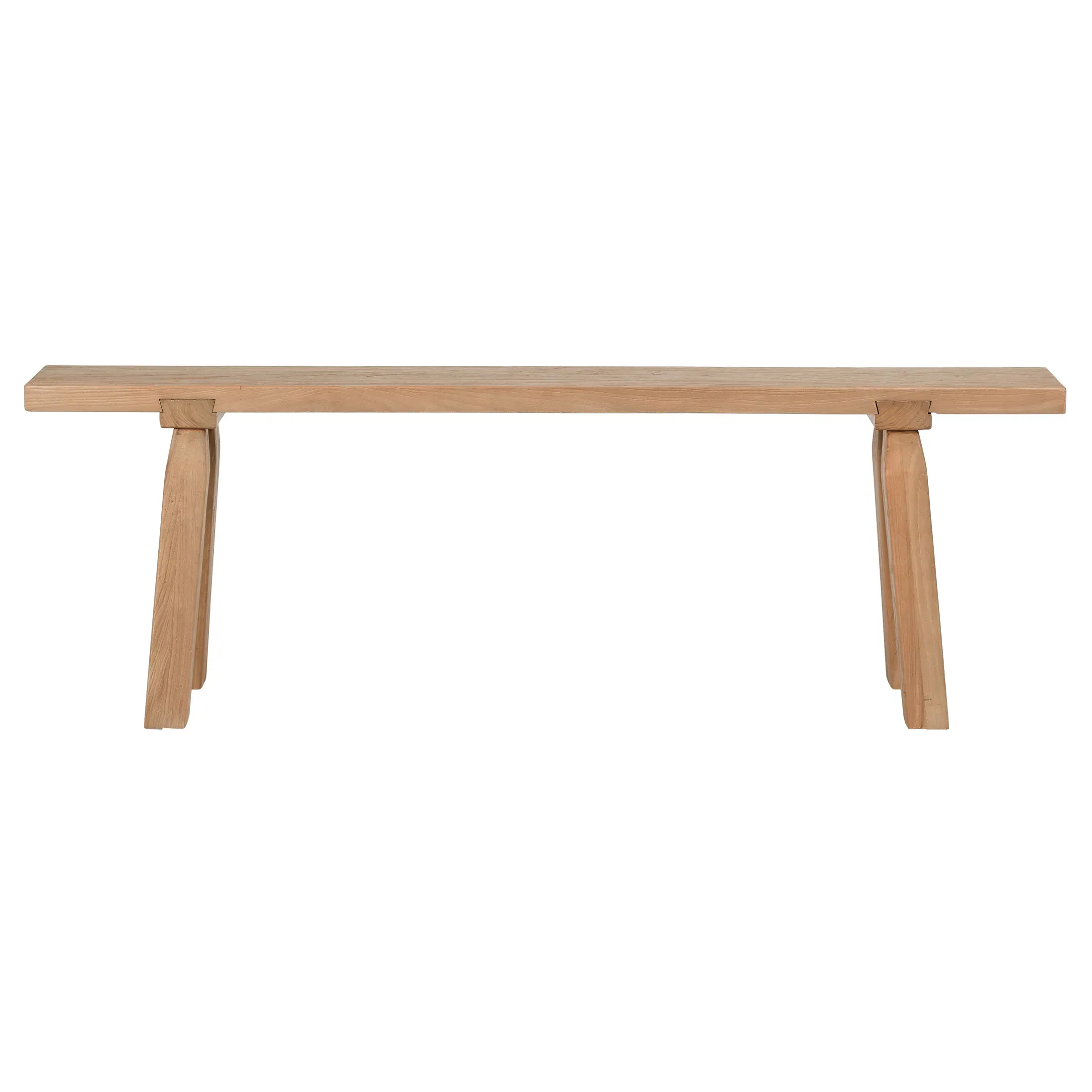 Meera Entryway Bench - Brown, Reclaimed Elm Wood