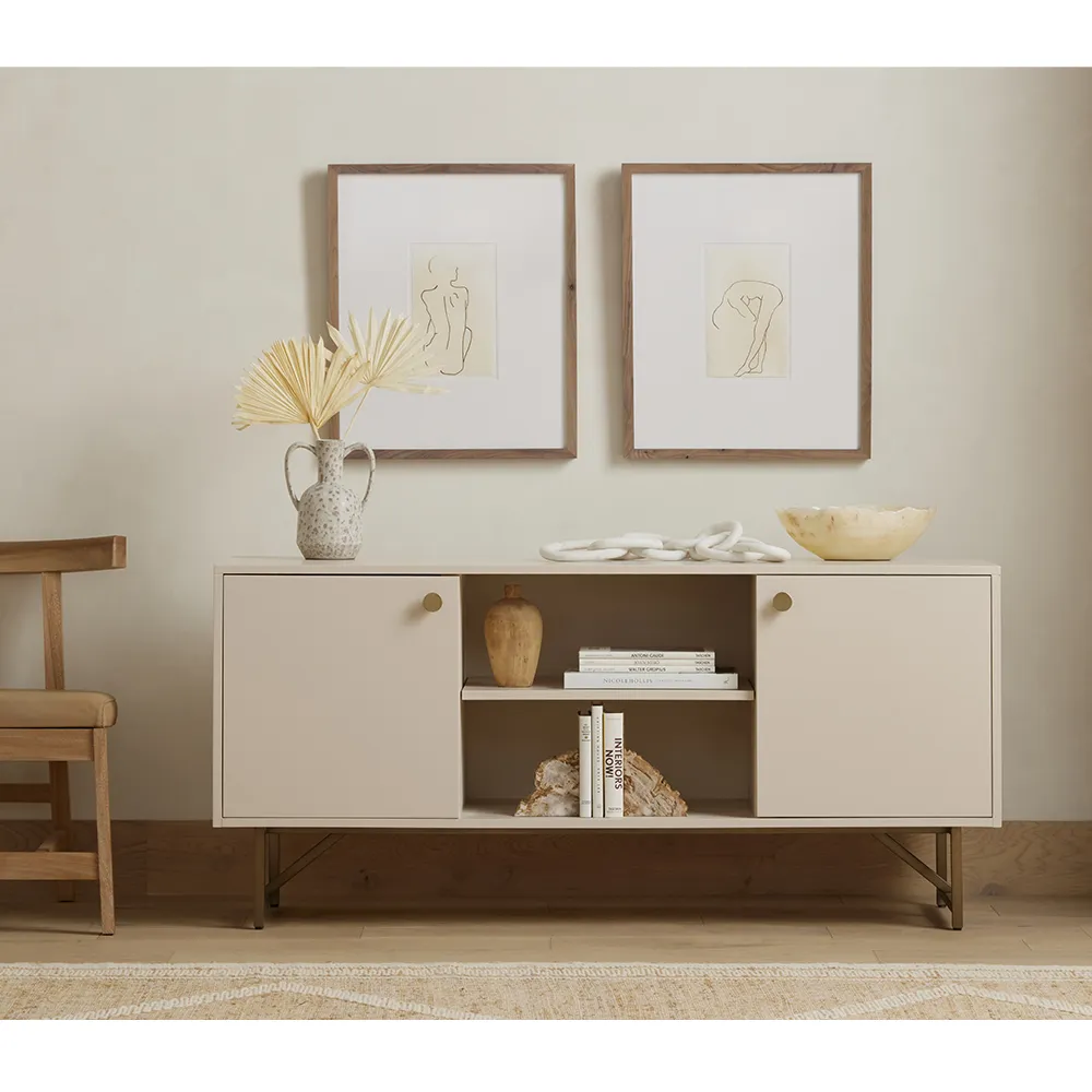 Megan Decorative Chain Sculpture - White, Reclaimed Wood