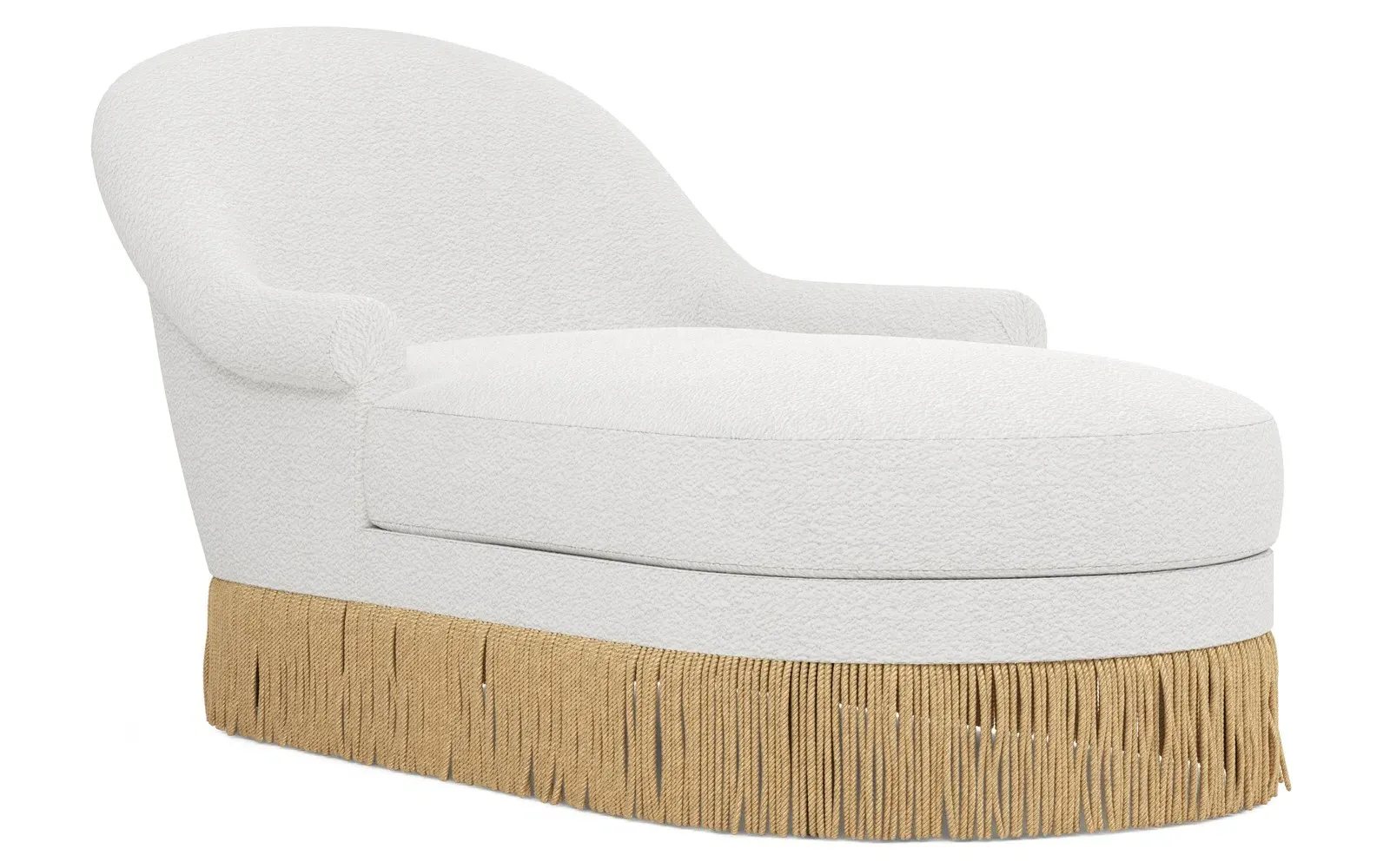 Meilani Left Chaise - White Lamb