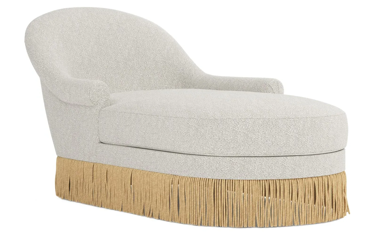 Meilani Left Chaise - White Lamb