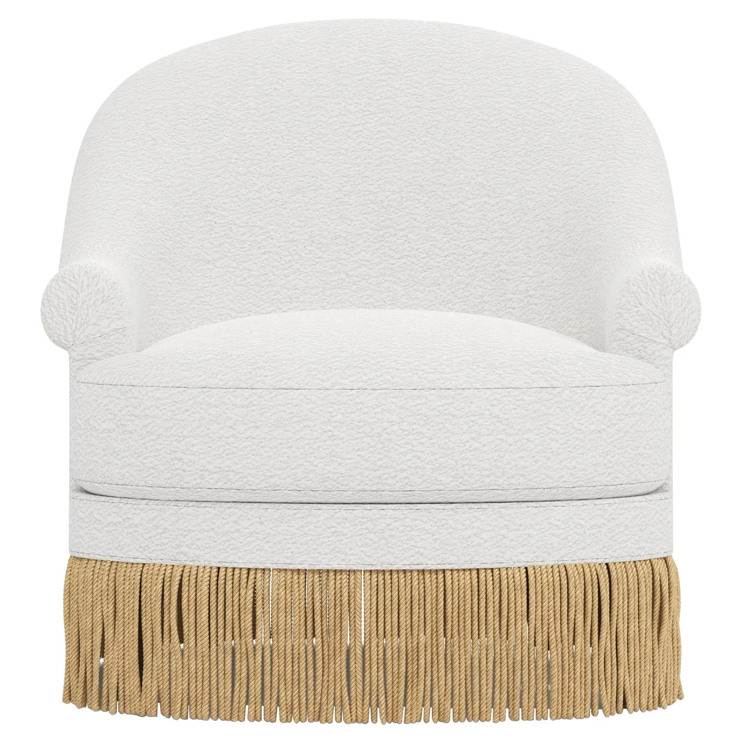 Meilani Performance Swivel Chair - White Lamb image