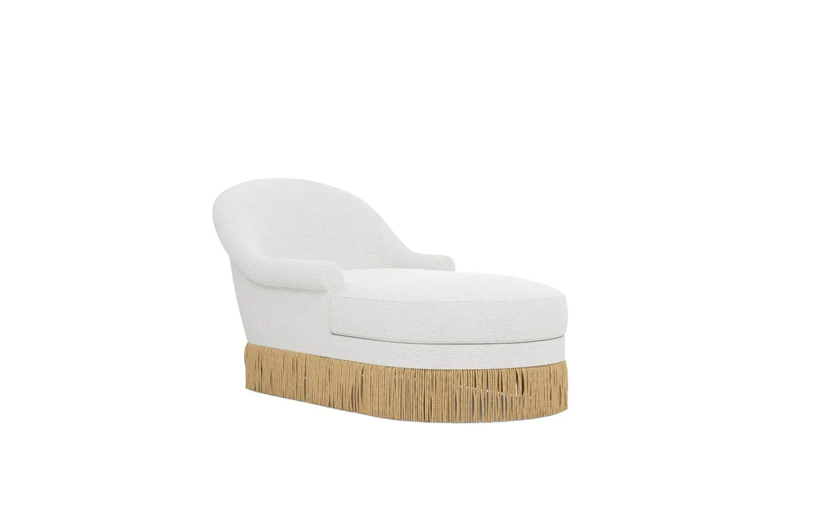 Meilani Right Chaise - White Lamb