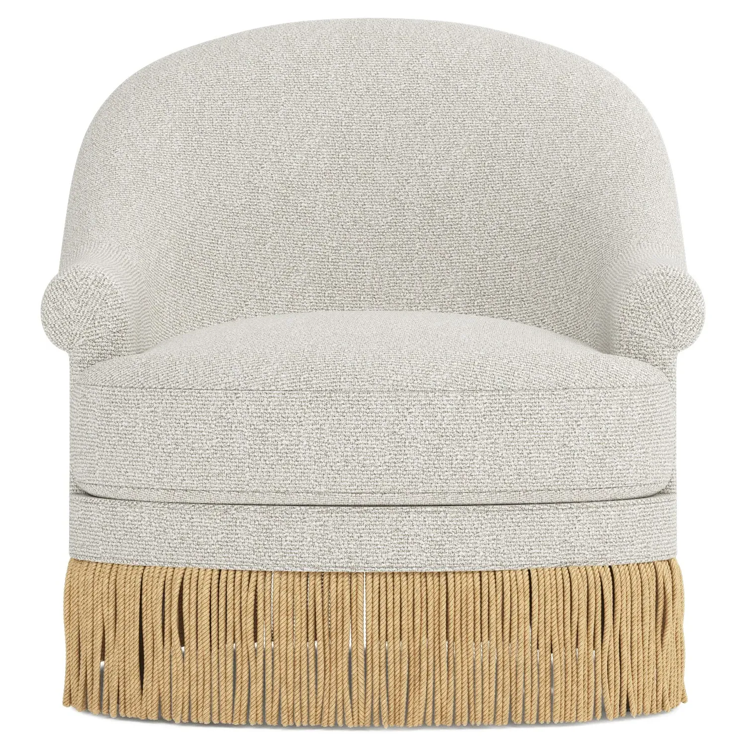 Meilani Swivel Glider Chair - Alabaster image