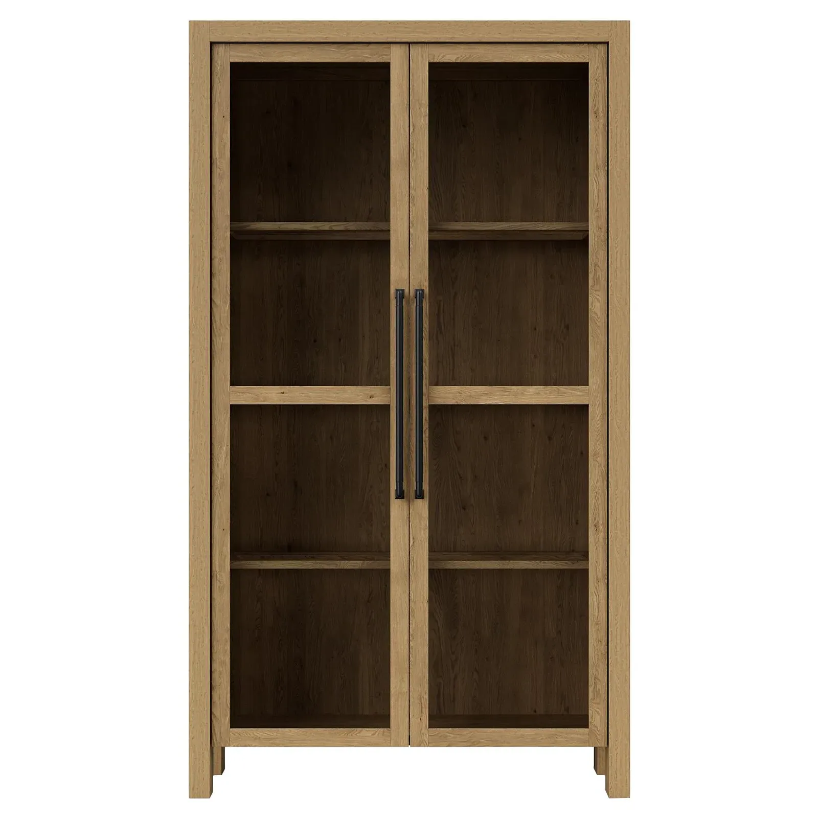 Melanie Display Case - Brown, Oak