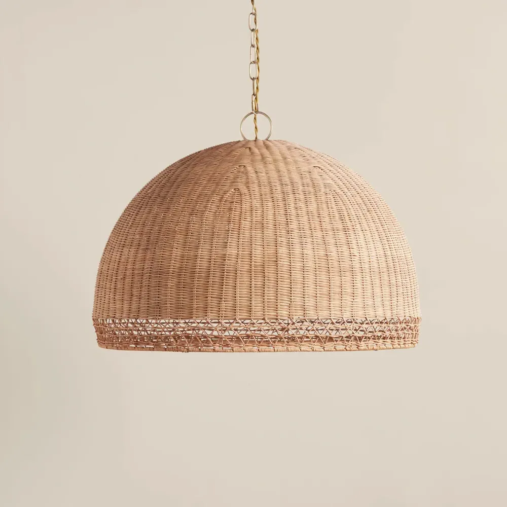 Melanie Large Pendant Light - Natural, Rattan