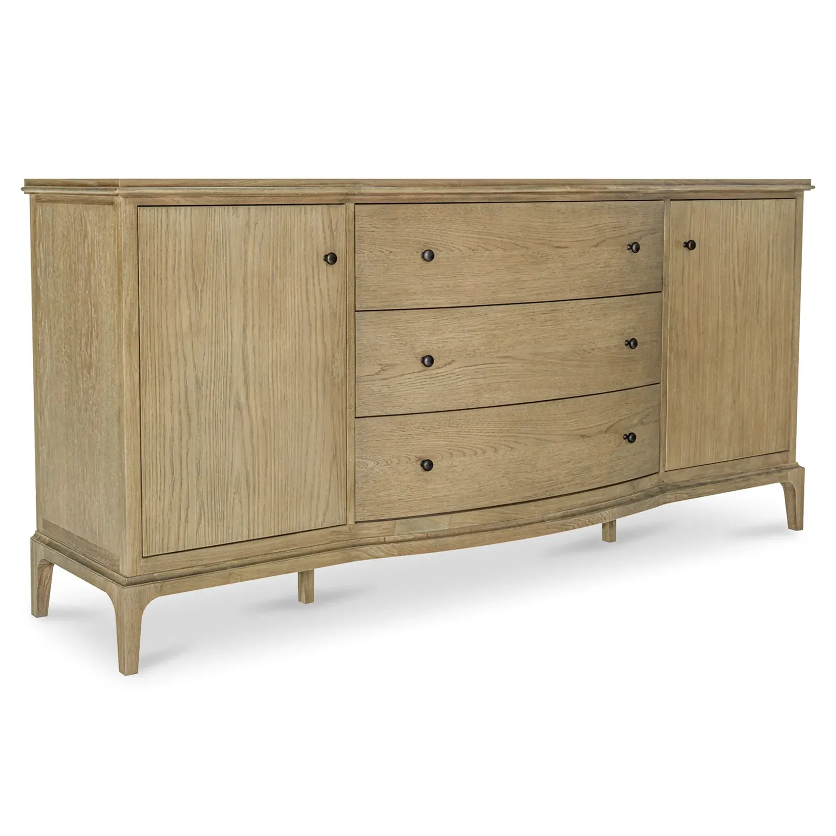 Melanie Media Cabinet - Brown, Oak