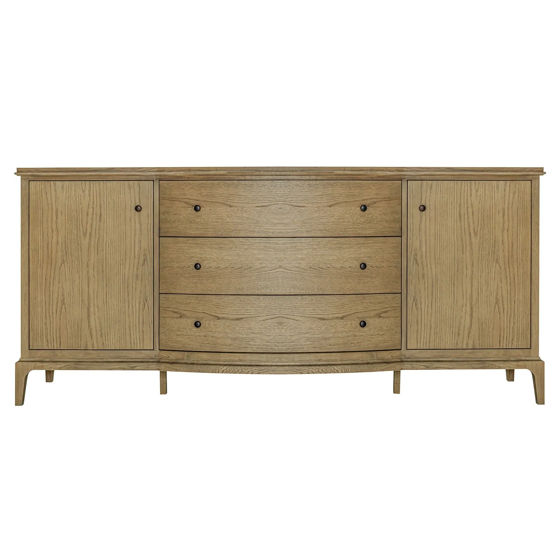 Melanie Media Cabinet - Brown, Oak