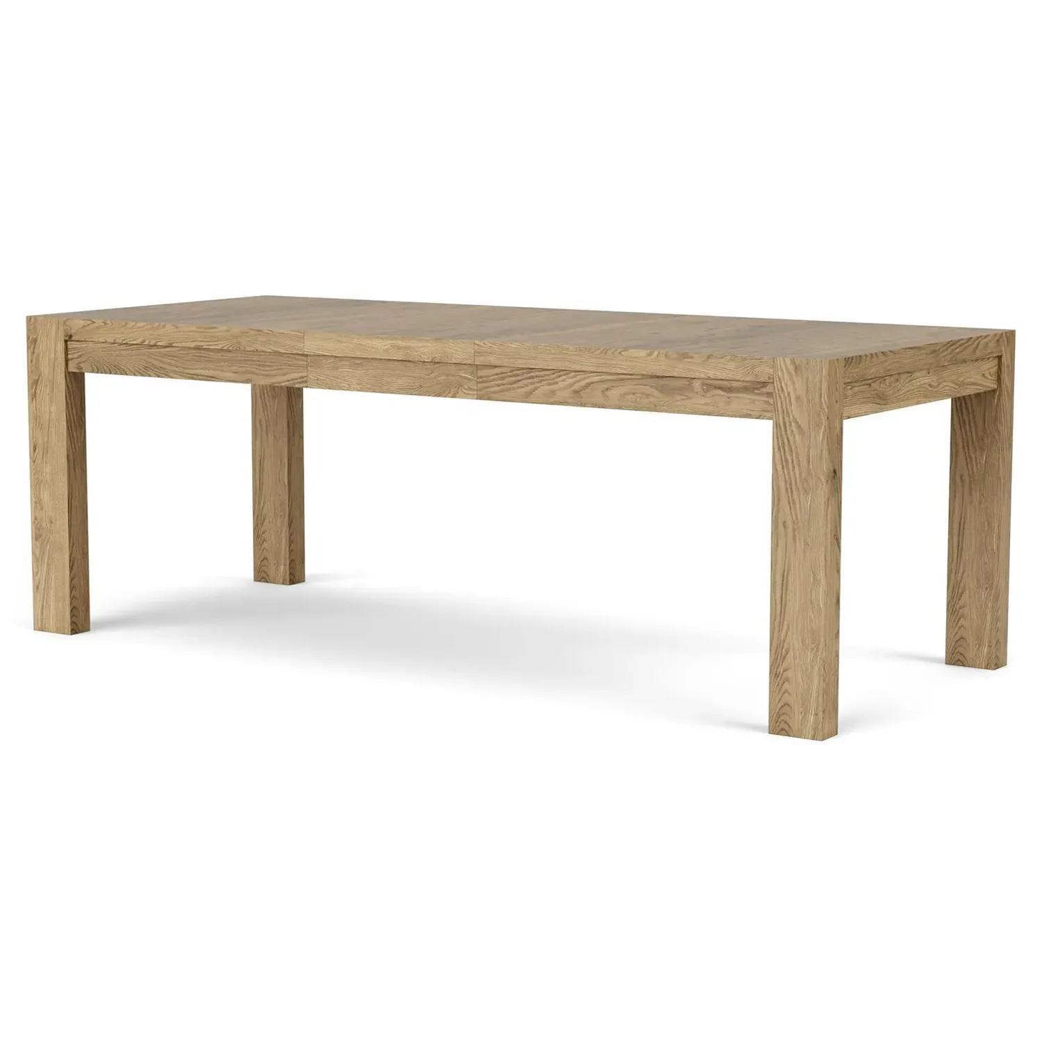 Melanie Rectangular Extendable Dining Table - Brown, Oak