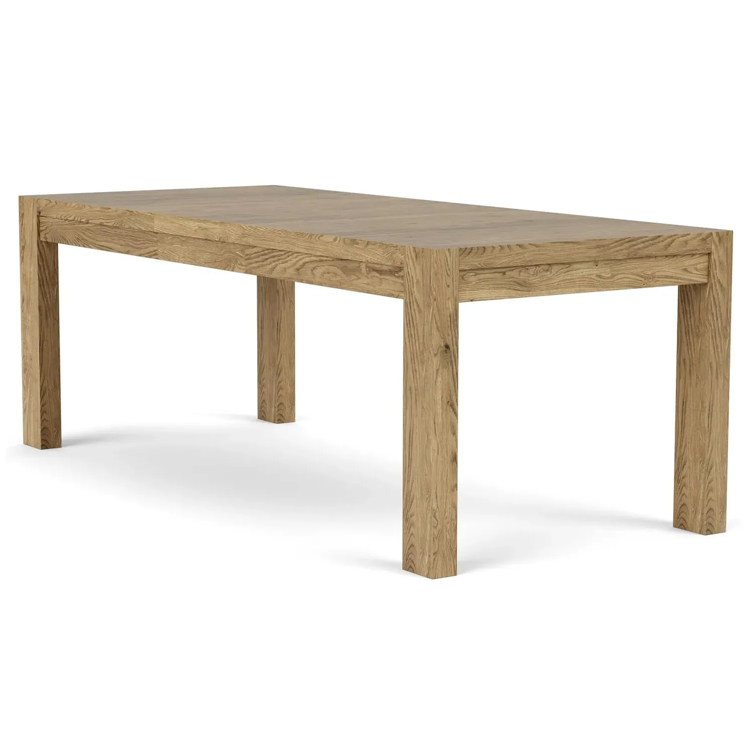 Melanie Rectangular Extendable Dining Table - Brown, Oak