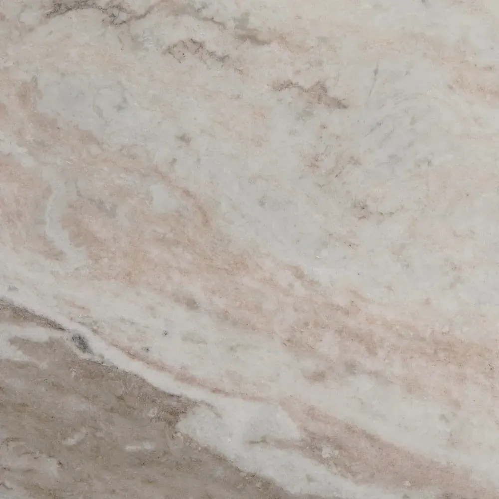 Melanie Round Coffee Table - Rusty Grey, Marble