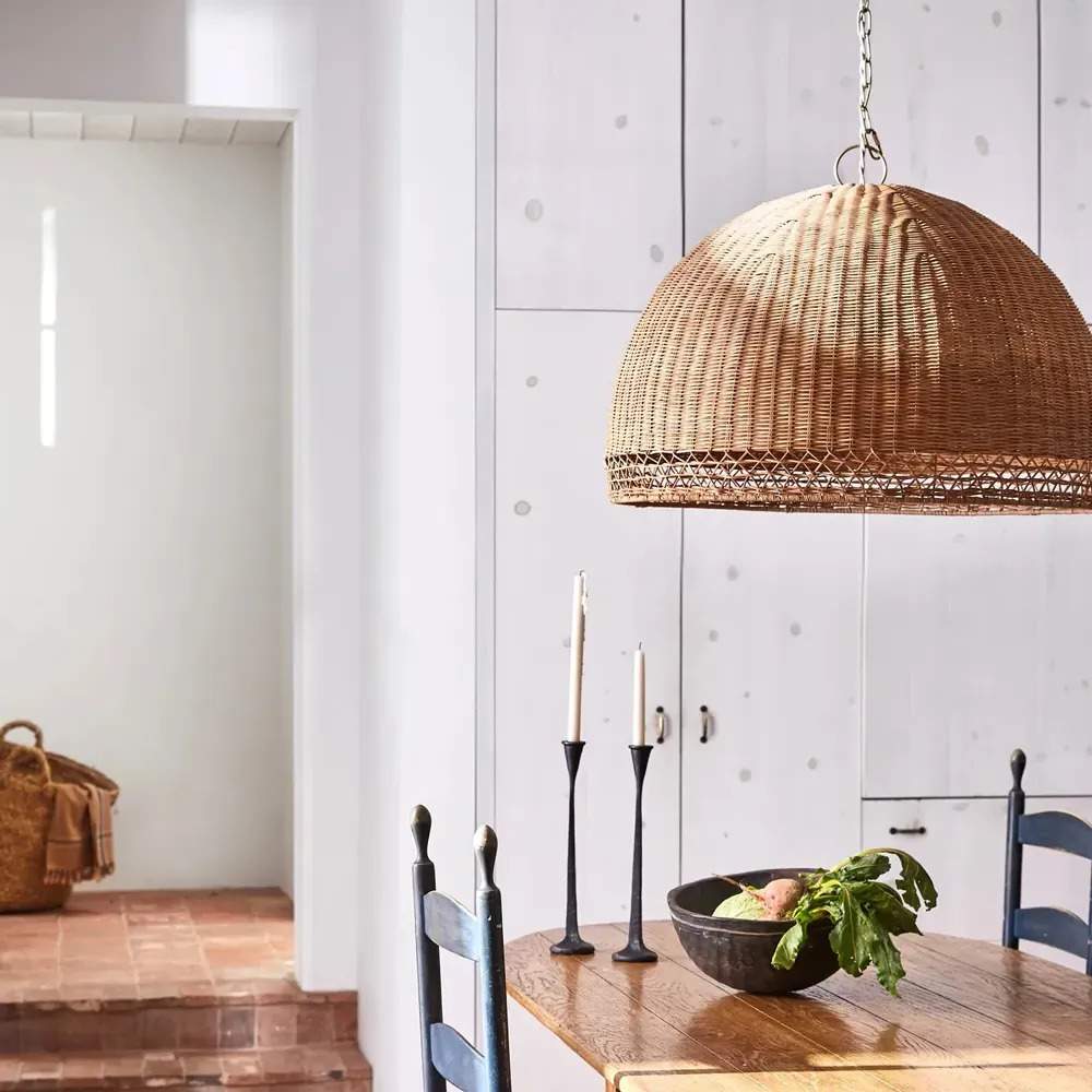 Melanie Small Pendant Light - Natural, Rattan