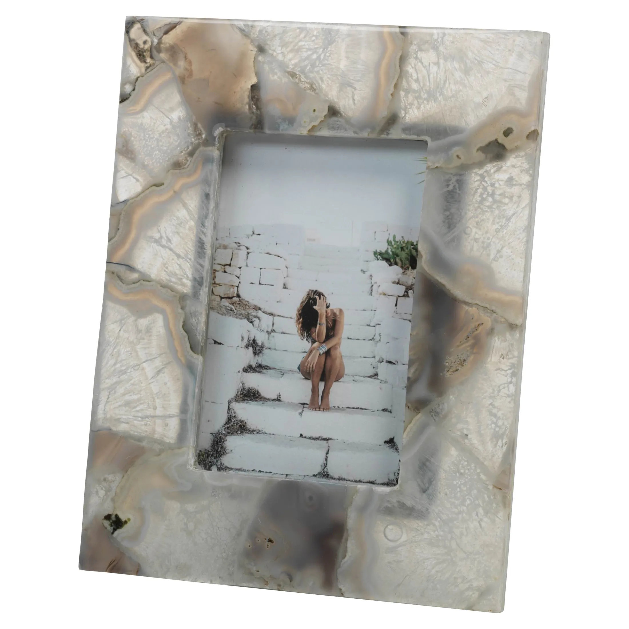 Melrose 4x6 Photo Frame - Ivory, Chalcedony image