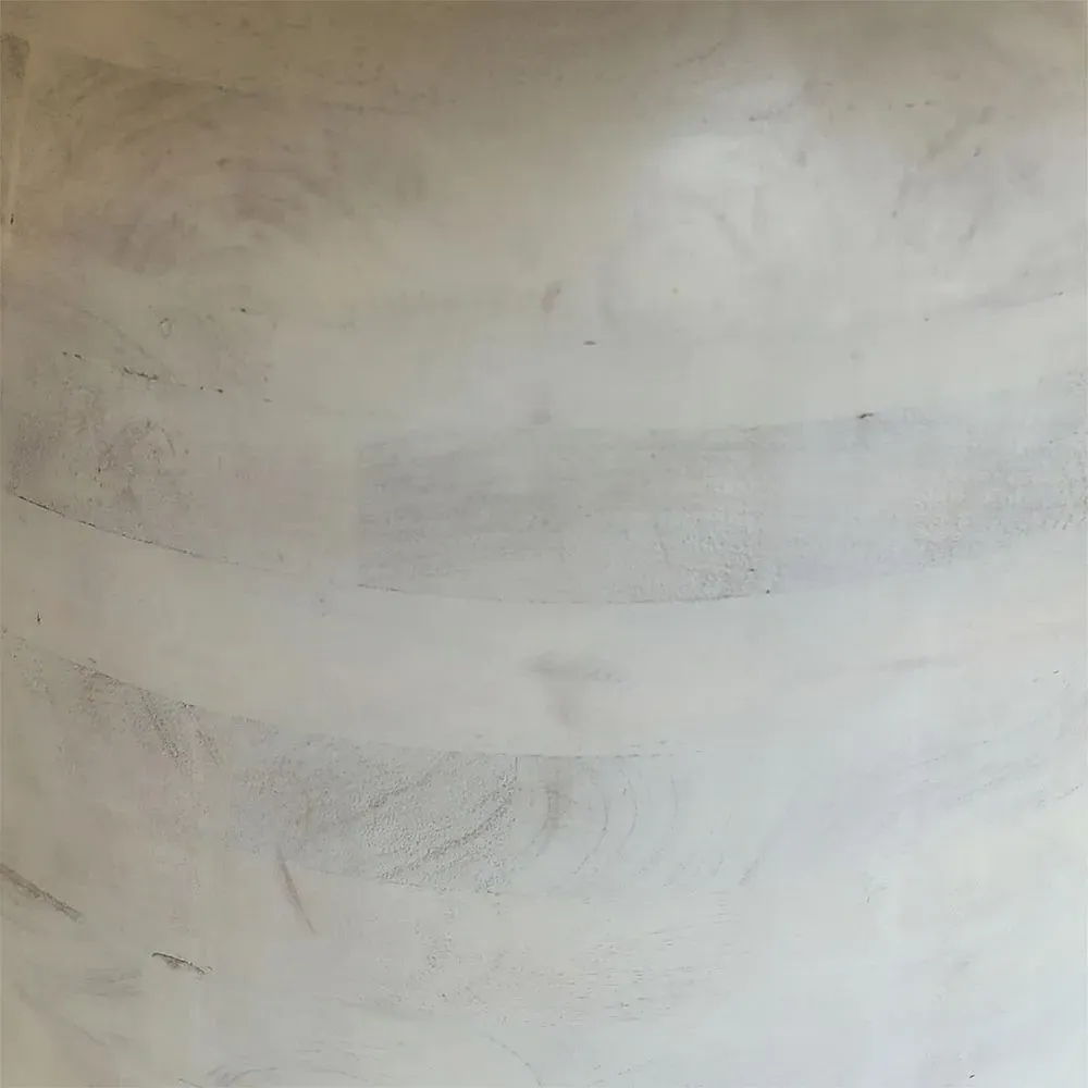 Mendez Round Pedestal Dining Table - White, Mango Wood