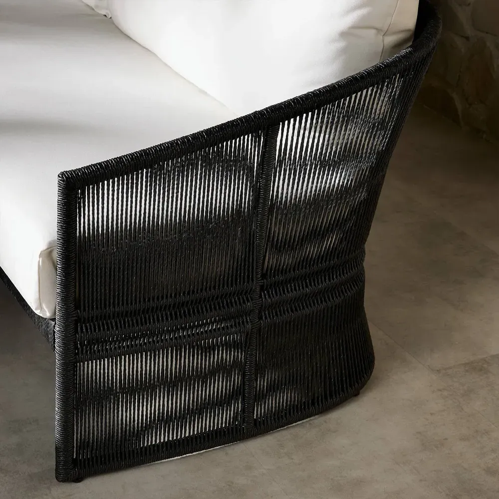 Mercer Outdoor Sofa - White, Polyethylene