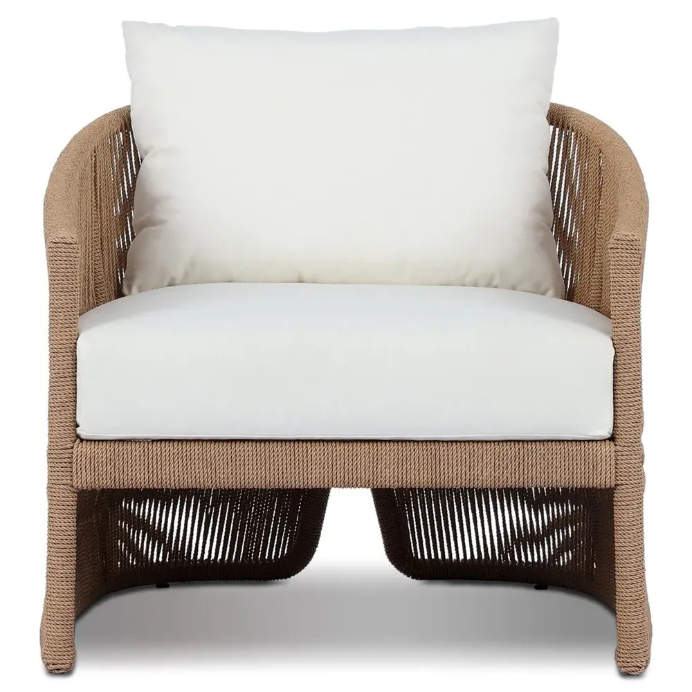 Mercer Woven Outdoor Dining Arm Chair - Natural, Polyethylene