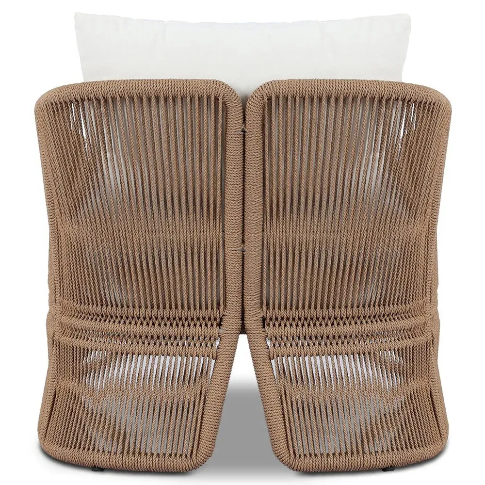 Mercer Woven Outdoor Dining Arm Chair - Natural, Polyethylene