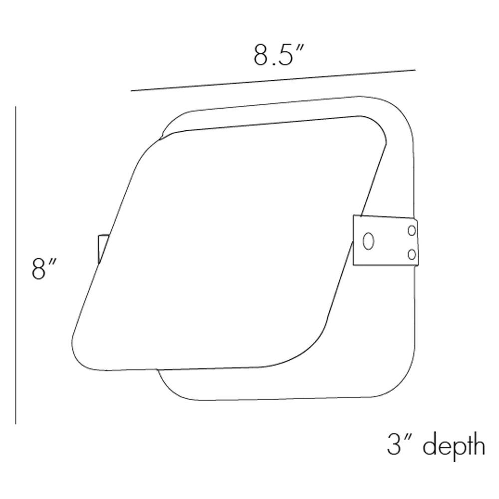 Mercury Pivot Compact Sconce - Antique Brass