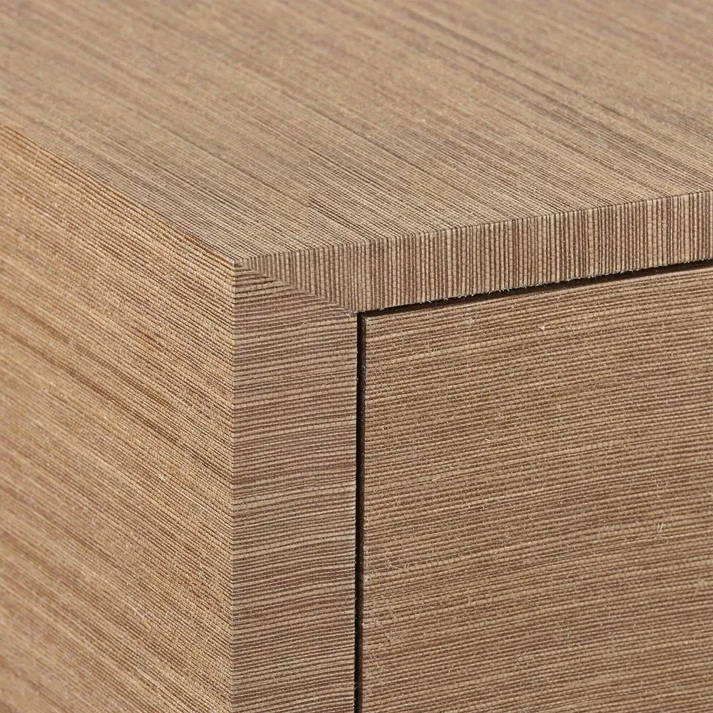 Meredith Chow Cabinet - Brown, Grasscloth