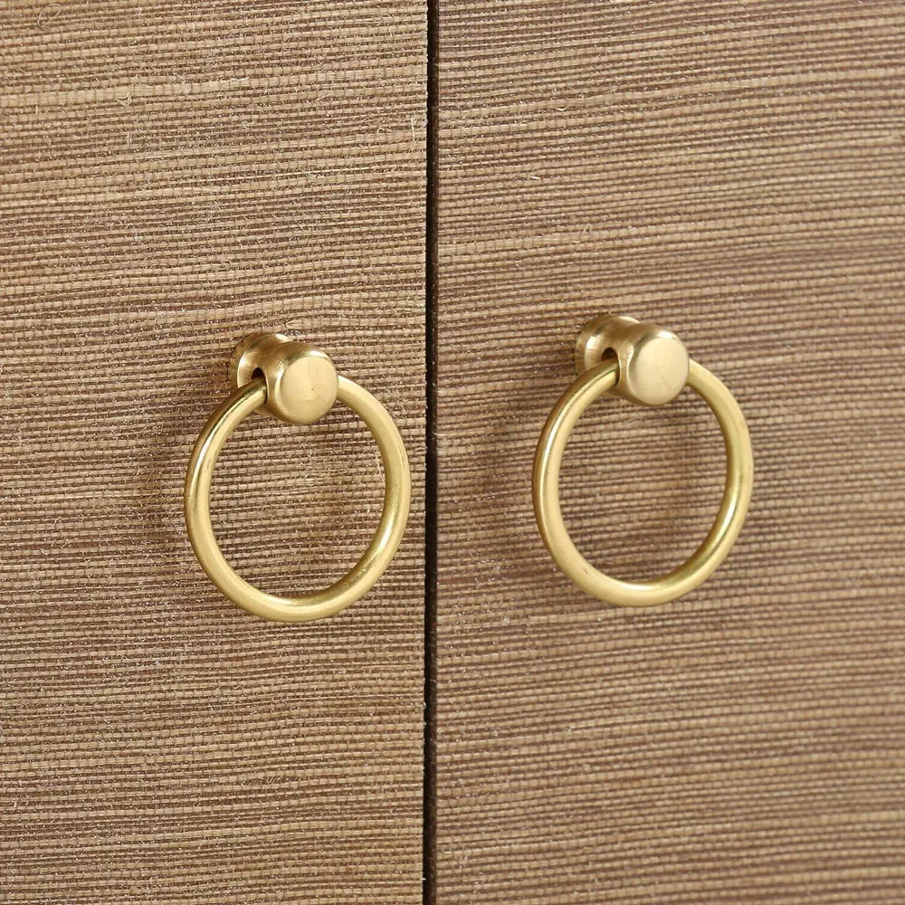 Meredith Chow Cabinet - Brown, Grasscloth