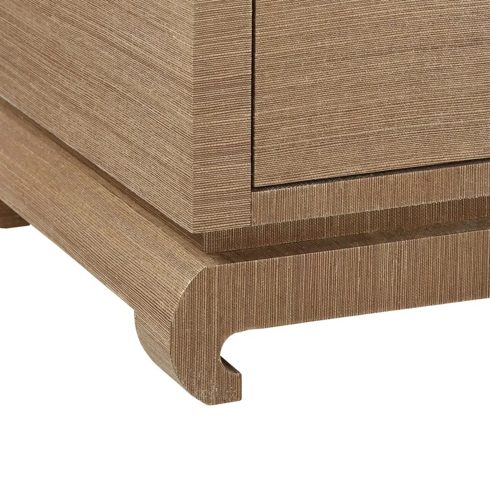 Meredith Chow Cabinet - Brown, Grasscloth