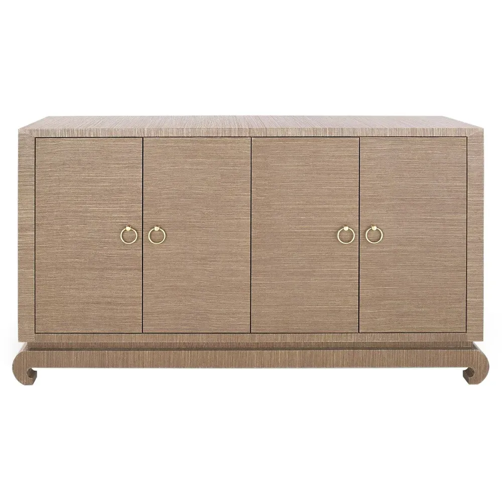 Meredith Chow Cabinet - Brown, Grasscloth image