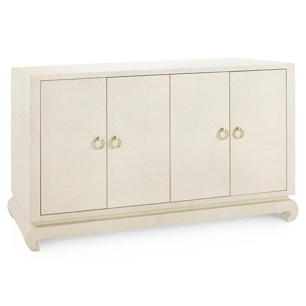 Meredith Chow Cabinet - Natural, Grasscloth