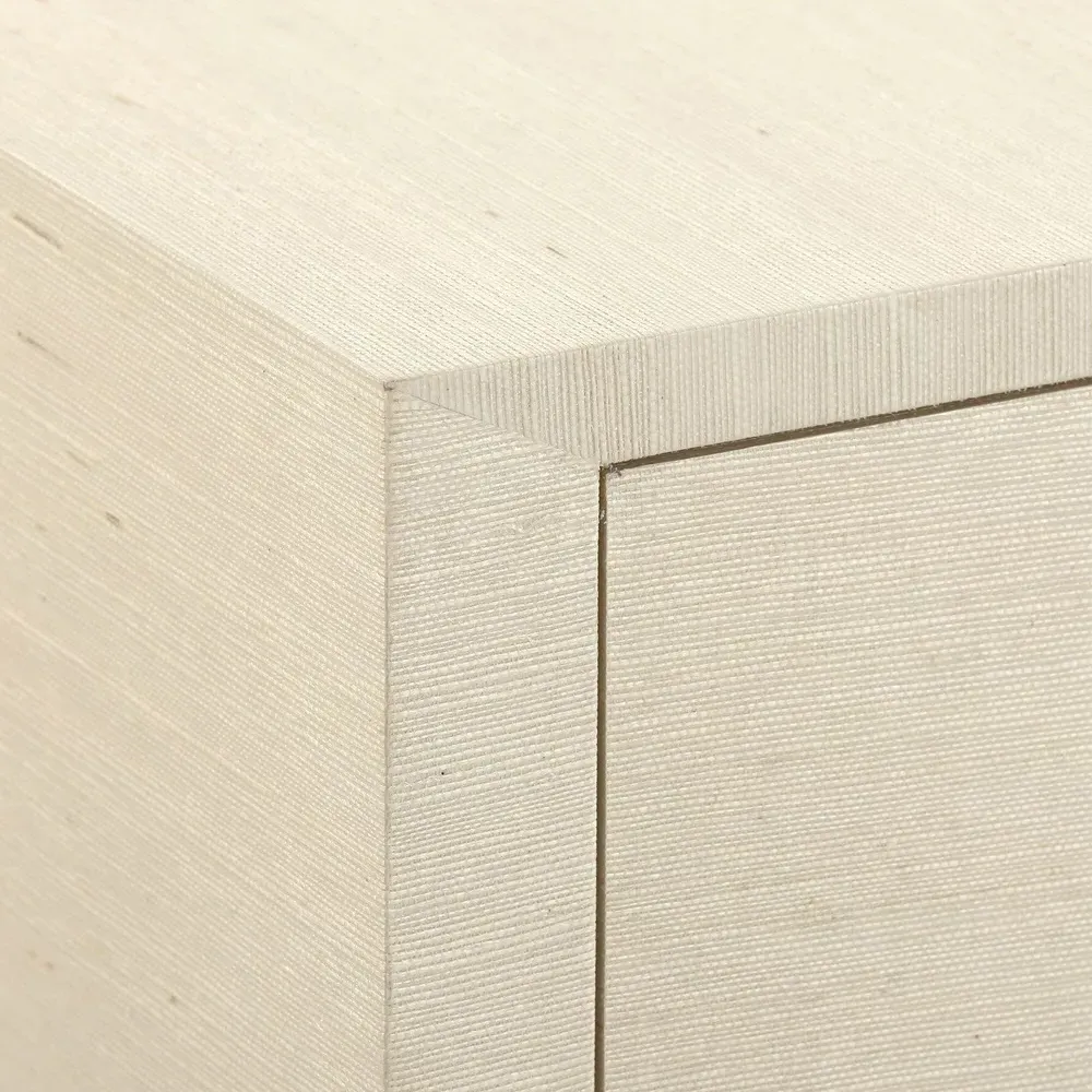 Meredith Chow Cabinet - Natural, Grasscloth