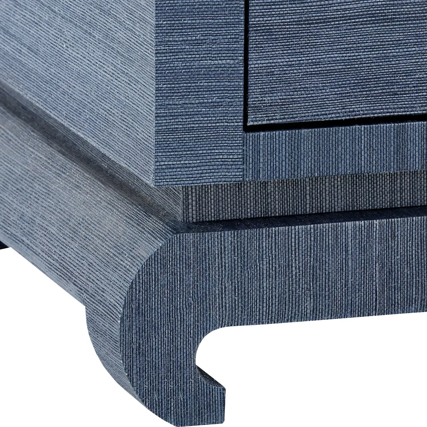 Meredith Chow Cabinet - Navy Blue, Grasscloth