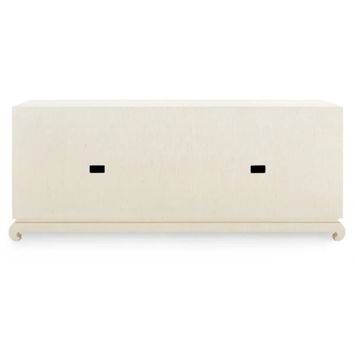 Meredith Media Cabinet - Beige, Grasscloth