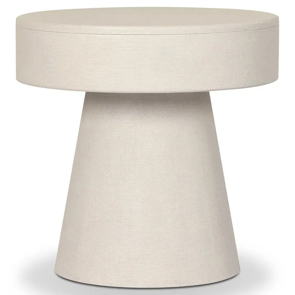 Meredith Nightstand - Cream, Linen